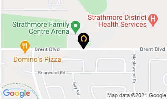 Town Of Strathmore in Strathmore map