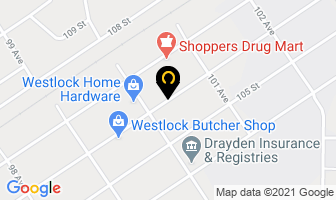 Town Of Westlock in Westlock map