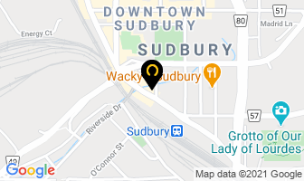 Towne House Tavern in Sudbury map
