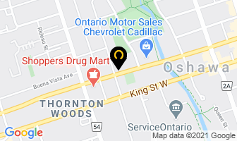 Towne Optical in Oshawa map
