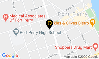 Townhall 1873 in Port Perry map