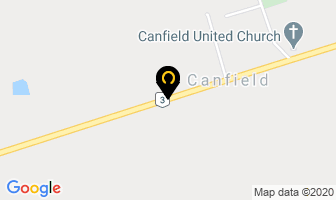Townshend Kennels in Canfield map