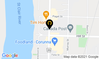 Township Of St Clair in Corunna map