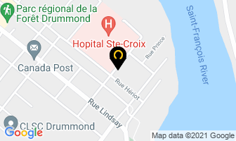 Trace Inc in Drummondville map