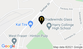 Tradewinds Glass Inc in Hinton map