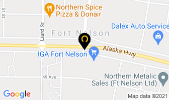 Transand Inc in Fort Nelson map