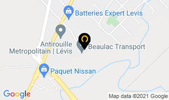 Transport Carl Beaulac in Levis map