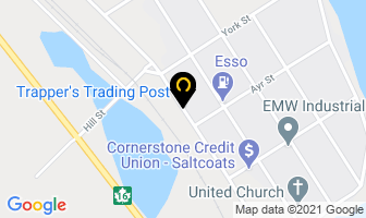 Trapper's Trading Post in Saltcoats map