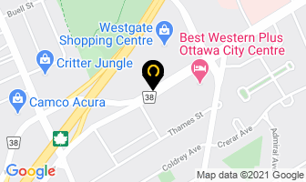 Travac in Ottawa map