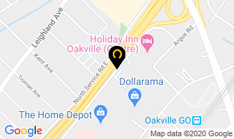 Travel Cuts in Oakville map