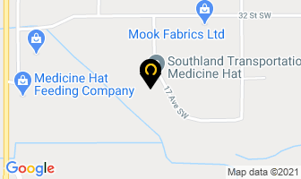 Traxx Coachlines in Medicine Hat map