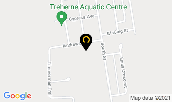 Treherne Elementary School in Treherne map