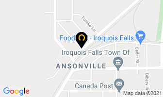 Tremblay Auto Body in Iroquois Falls map