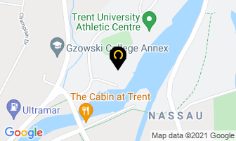 Trent University Frost Centre in Peterborough map