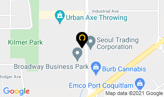 Tri-City Warehousing Ltd in Port Coquitlam map