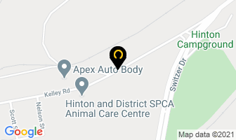 Trican Well Service in Hinton map