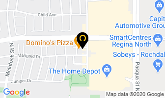 Trinity Clothing Inc in Regina map