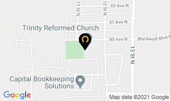 Trinity Reformed Church in Lethbridge map