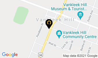 Trinity United Church in Vankleek Hill map