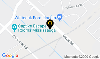 Triple Service Tire Centre in Mississauga map