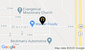 Triple W Natural Gas Co-Op Ltd in Warner map
