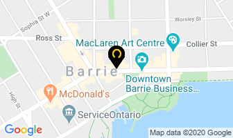 Tropical North Surf Shop in Barrie map