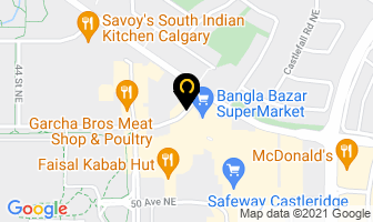 Tropical Travel & Cruises in Calgary map