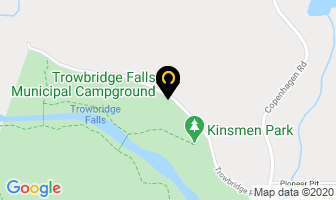 Trowbridge Falls Municipal Campground in Thunder Bay map