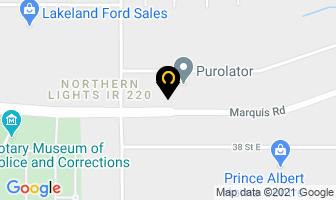 Trudel Auto Body Collision Centre in Prince Albert map