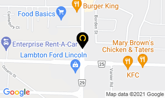 True North Distributors Ltd in Sarnia map