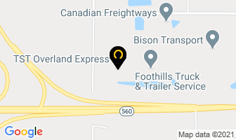 Tst Overland Express in Calgary map