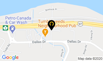 Tumbleweeds Pub in Kamloops map
