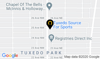 Tuxedo Source For Sports in Calgary map