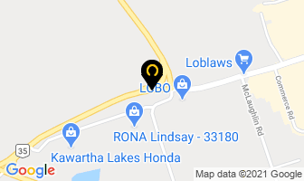 Twd Roads Management Inc in Lindsay map