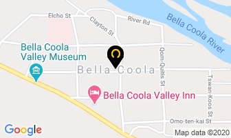 Tweedsmuir Travel in Bella Coola map