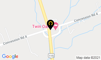 Twin Oaks Motel in Selkirk map