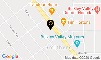 Twin Valley Motor Inn in Smithers map
