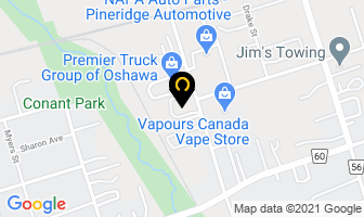 Two Men And A Truck in Oshawa map