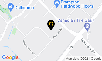 Two Men And A Truck in Brampton map