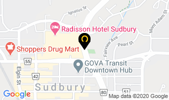 Ukrainian Seniors Complex in Sudbury map