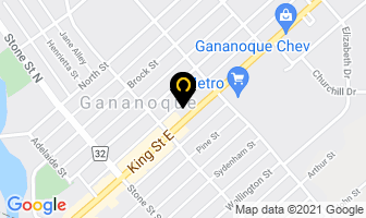 Ultramar in Gananoque map