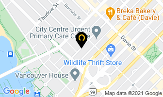 Umberto's Restaurants Office in Vancouver map