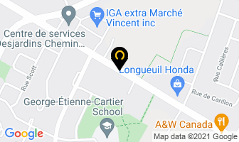 Umbrella Construction in Longueuil map
