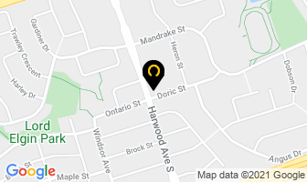 Umbrella Daycare in Barrie map