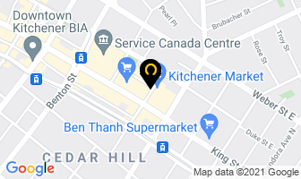 Uniform Salon in Kitchener map
