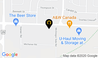 Uniglassplus - Ziebart in Sarnia map