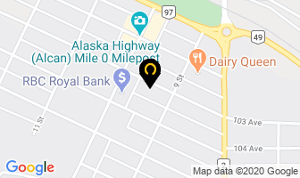 Uniglobe Phillips Travel in Dawson Creek map