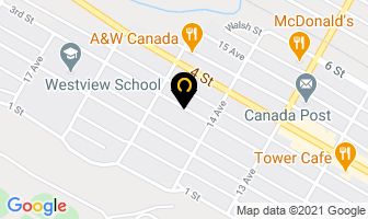 United Church Envelopes in Estevan map