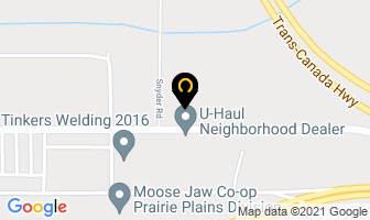 United Rentals in Moose Jaw map