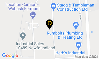 United Rentals in Wabush map